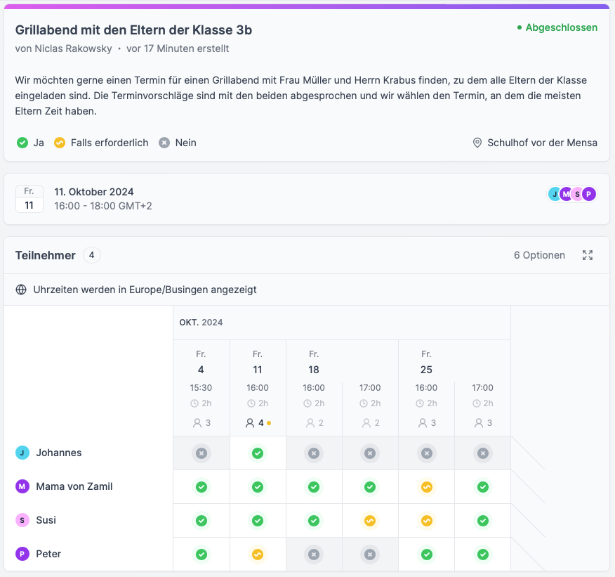 Terminabstimmungen im Team: Datenschutzkonforme Alternative zu Doodle